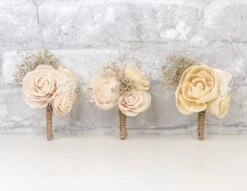 All That Glam Boutonniere (Set Of 3)