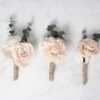 Blush Beauty Boutonniere (Set Of 3) -Flowers Sales 2024 blush beauty boutonniere kit set of 3 320211