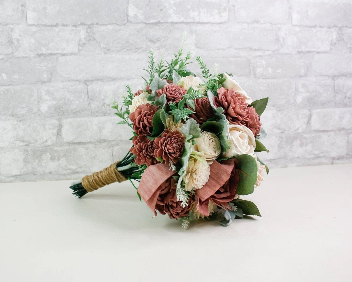 Cinder Rose Bridal Bouquet 4 Cinder Rose Bridal Bouquet - Image 2