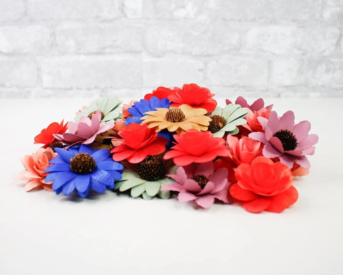 Mystery Birch Wood Flowers (10 Pack) 5 Mystery Birch Wood Flowers (10 Pack) - Image 3