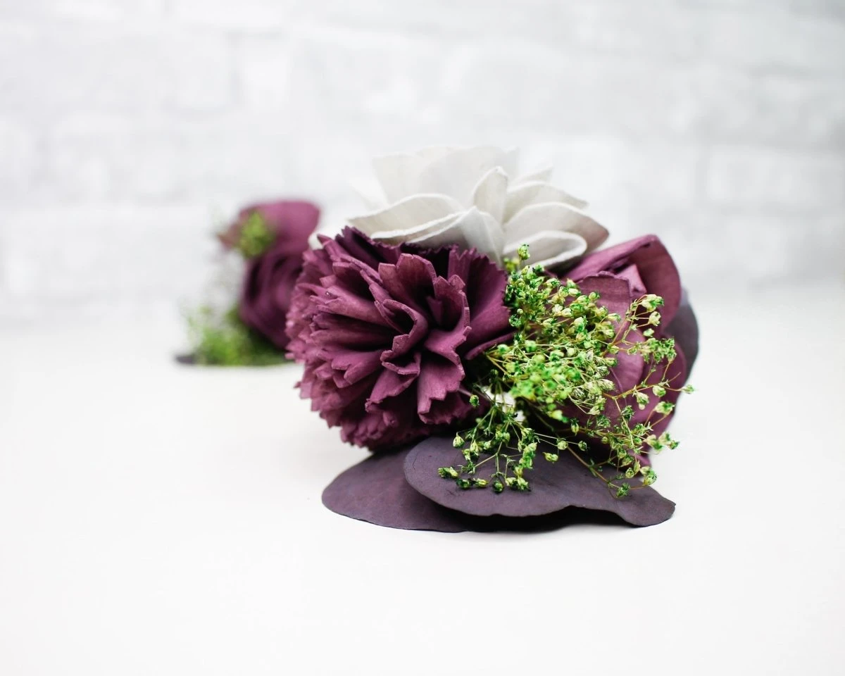 Paris Boutonniere (Set Of 3) 4 Paris Boutonniere (Set Of 3) - Image 2