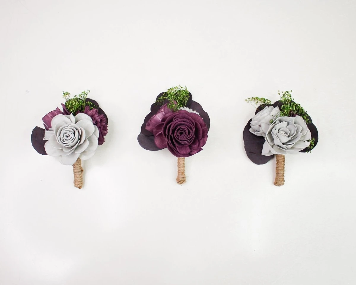 Paris Boutonniere (Set Of 3) 5 Paris Boutonniere (Set Of 3) - Image 3
