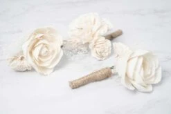 Pure Elegance Boutonniere (Set Of 3) -Flowers Sales 2024 pure elegance boutonniere kit set of 3 243072