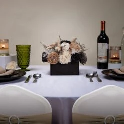 Retro Modern Wedding Centerpiece