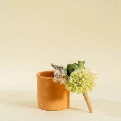 Silver Sage Groom's Boutonniere