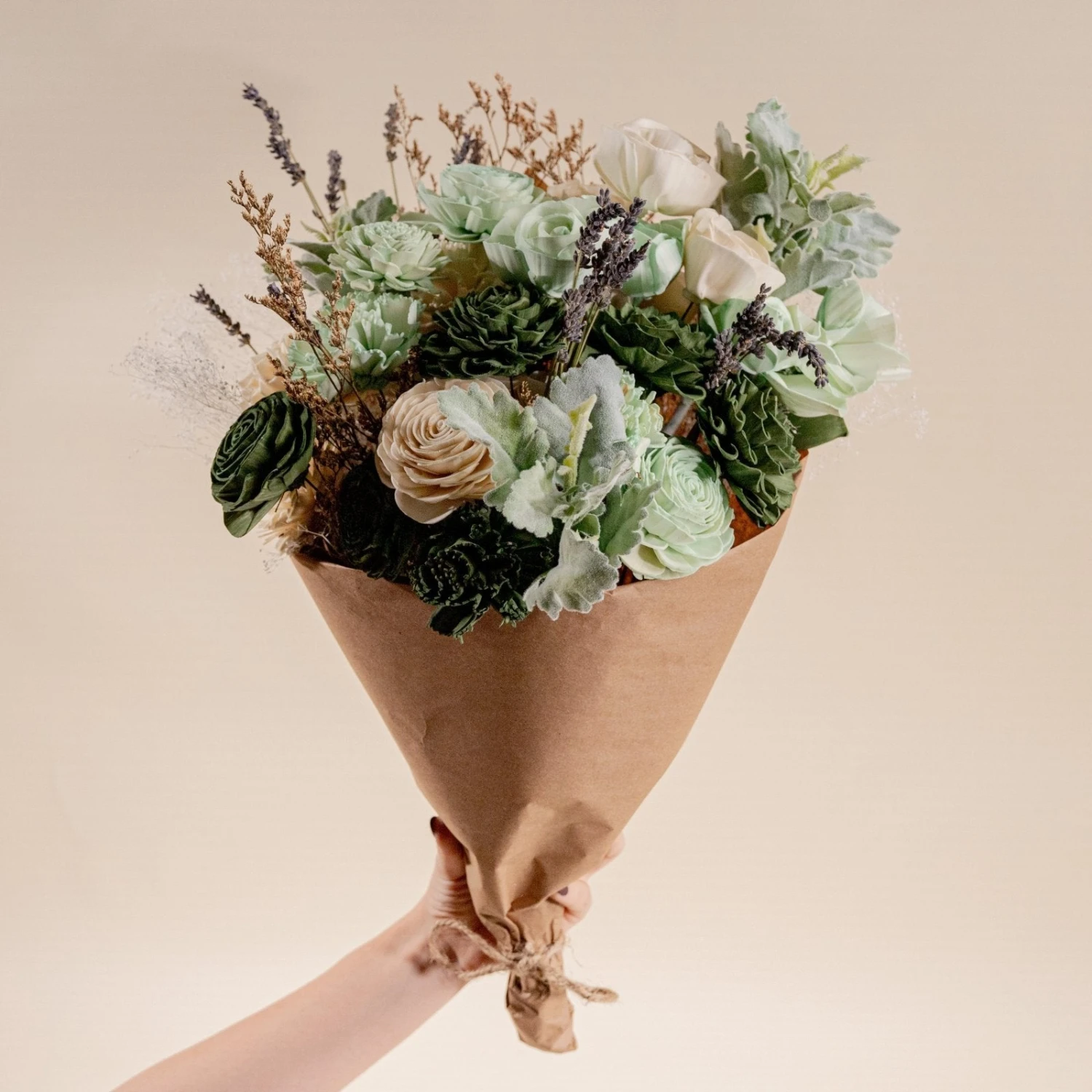 Silver Sage Loose Flower Bouquet 3 Silver Sage Loose Flower Bouquet