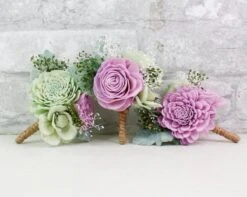 Whimsy Boutonniere (Set Of 3)