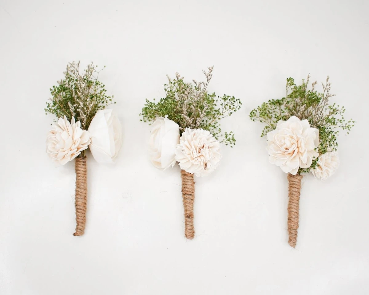 Woodland Boutonniere (Set Of 3) 5 Woodland Boutonniere (Set Of 3) - Image 3