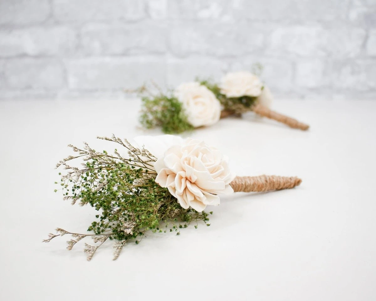 Woodland Boutonniere (Set Of 3) 4 Woodland Boutonniere (Set Of 3) - Image 2