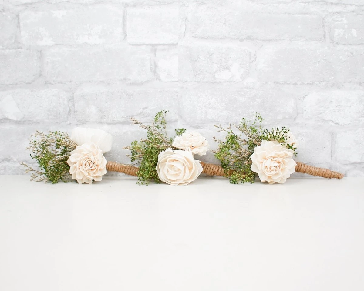 Woodland Boutonniere (Set Of 3) 3 Woodland Boutonniere (Set Of 3)
